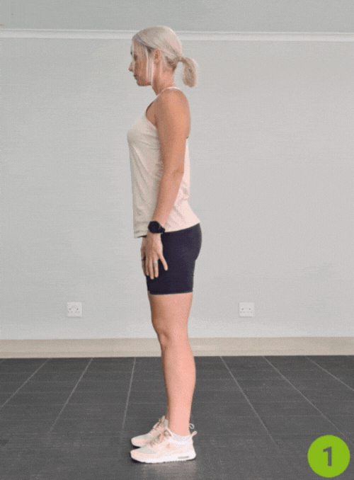 站立式腘绳肌拉伸