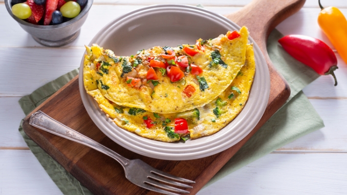 蔬菜早餐蛋饼